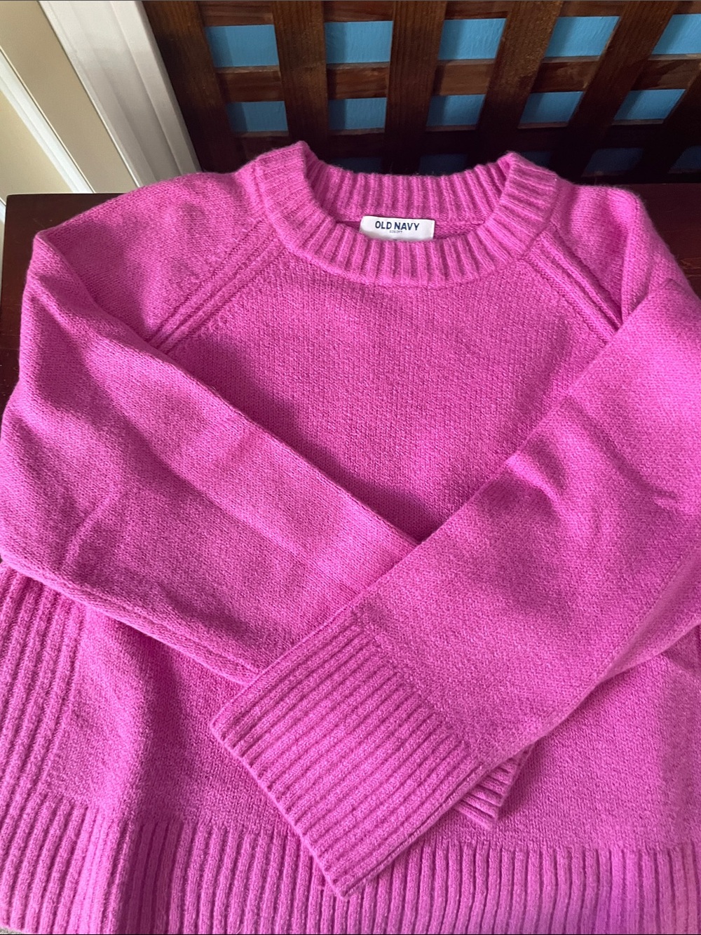 Old Navy Bright Pink Crewneck Sweater